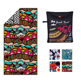 factory stock design sand free microifber beach towel portable