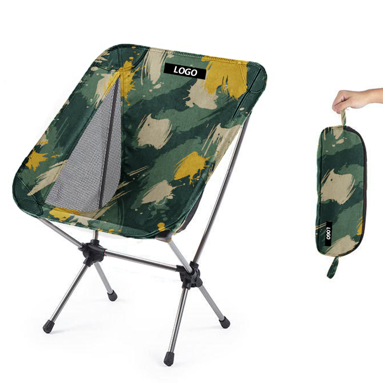 Outdoor Lightweight Custom Printed Moon Chair Folding Camping Chair Portable