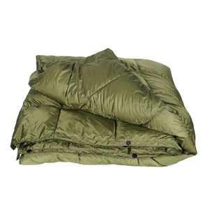 Custom Water-resistant Synthetic Down Filling Portable Camping Blanket Puffy Lightweight 