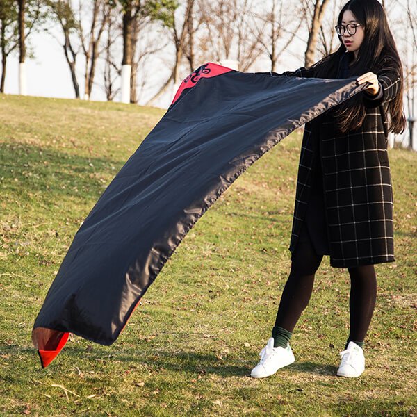 Packable polyester pocket blanket for outdoor picnic oem factory